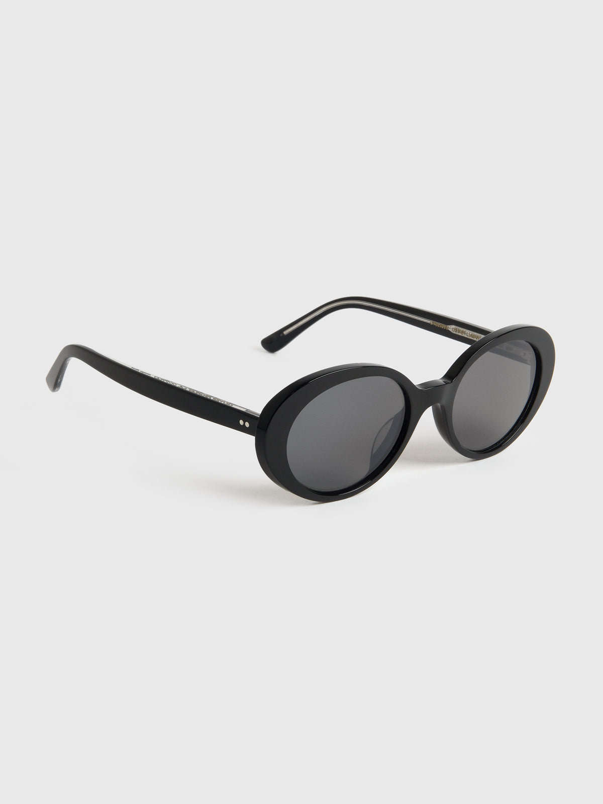 Lumar Sunglasses Vintage Retro USA M-22 Duskfall Black Female Oval Sunglasses | Le Specs main image 4