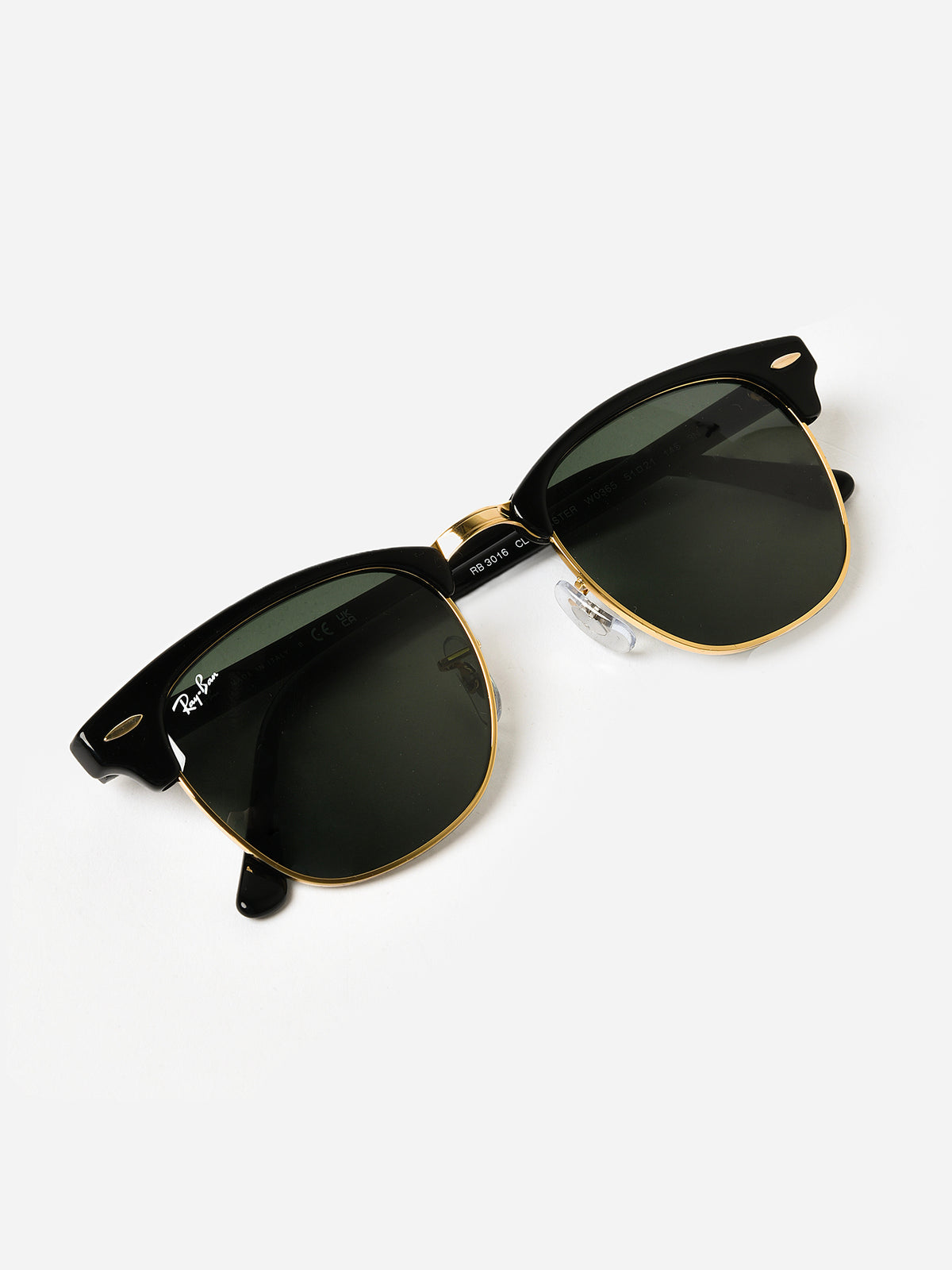 Ray-Ban Black & Gold Clubmaster Sunglasses ray-ban-clubmaster-901-31-  main image 4