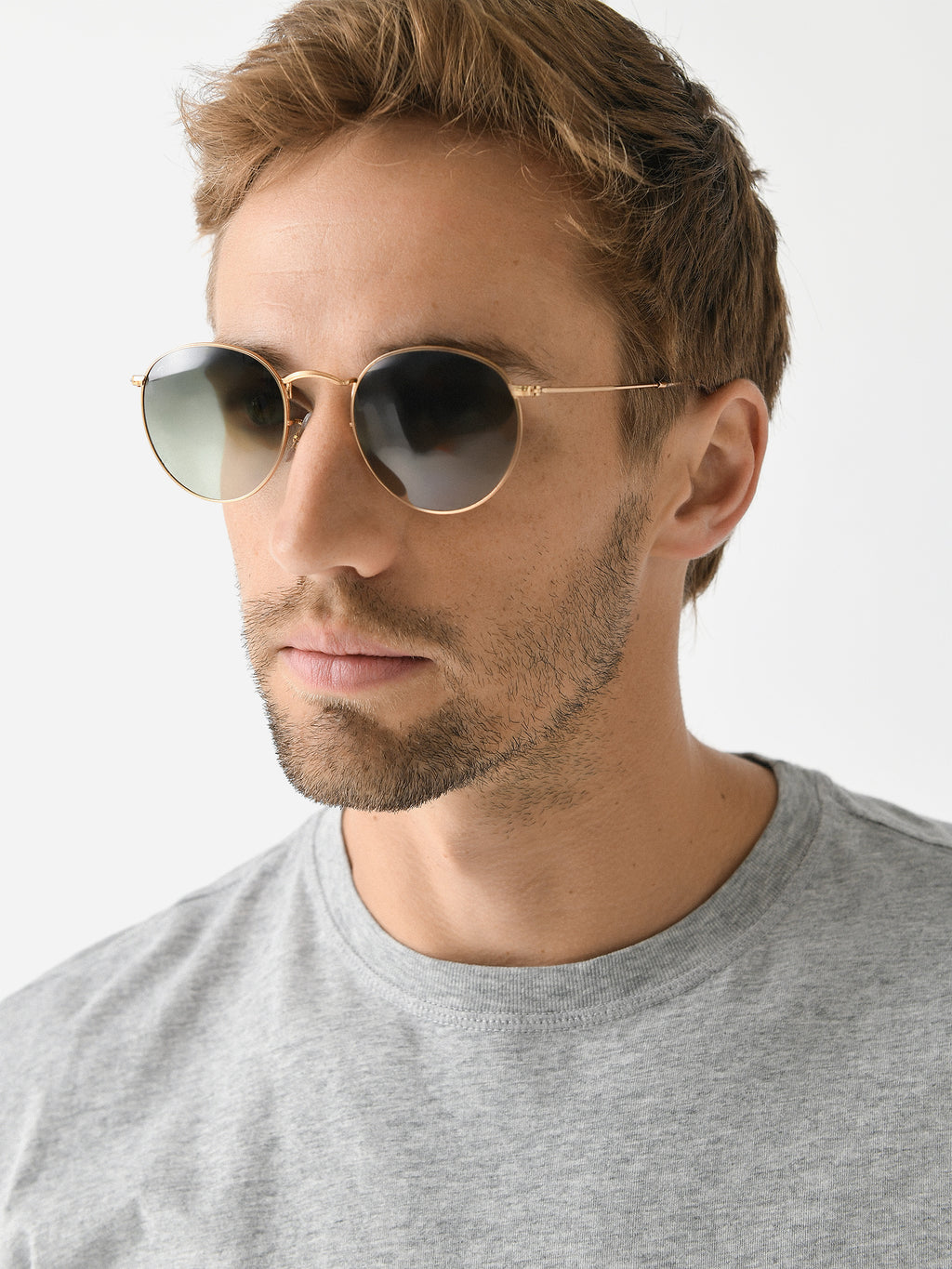 Ray Bans Round Metal Amazon.com: Ray-Ban RB3447 001 47M Gold/Crystal Lens G-15  main image 4