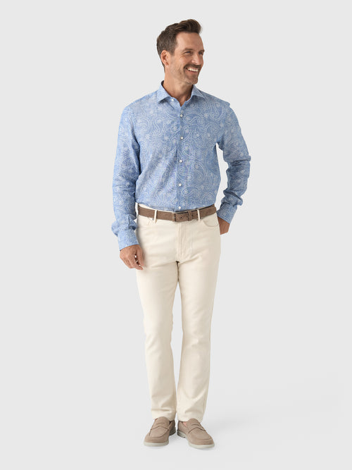 Maria Santangelo Men's Pattern Woven Shirt