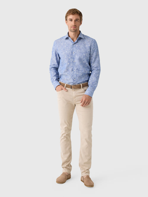 Maria Santangelo Men's Pattern Woven Shirt