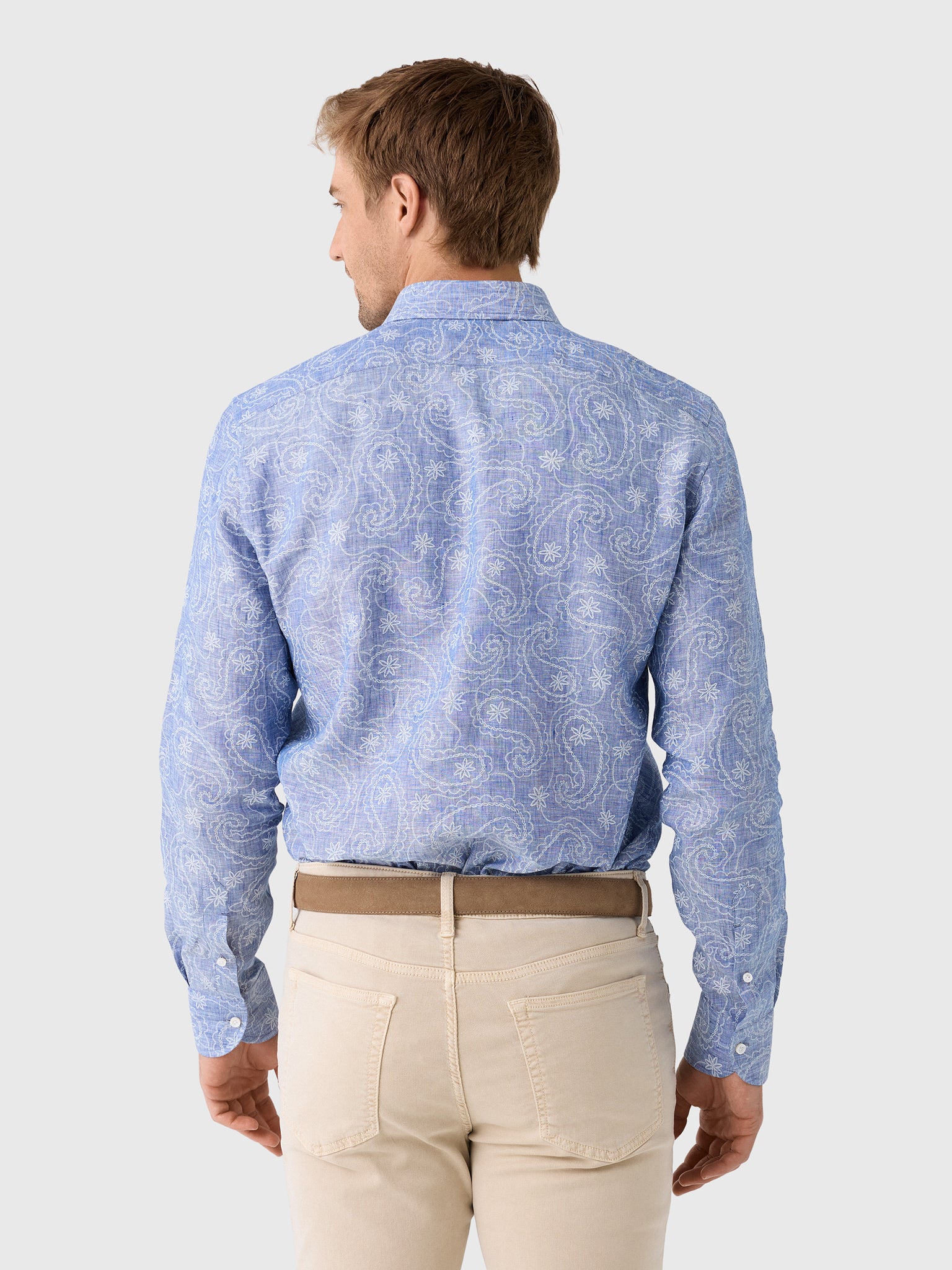 Maria Santangelo Men's Pattern Woven Shirt - Saint Bernard