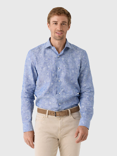 Maria Santangelo Men's Pattern Woven Shirt - Saint Bernard