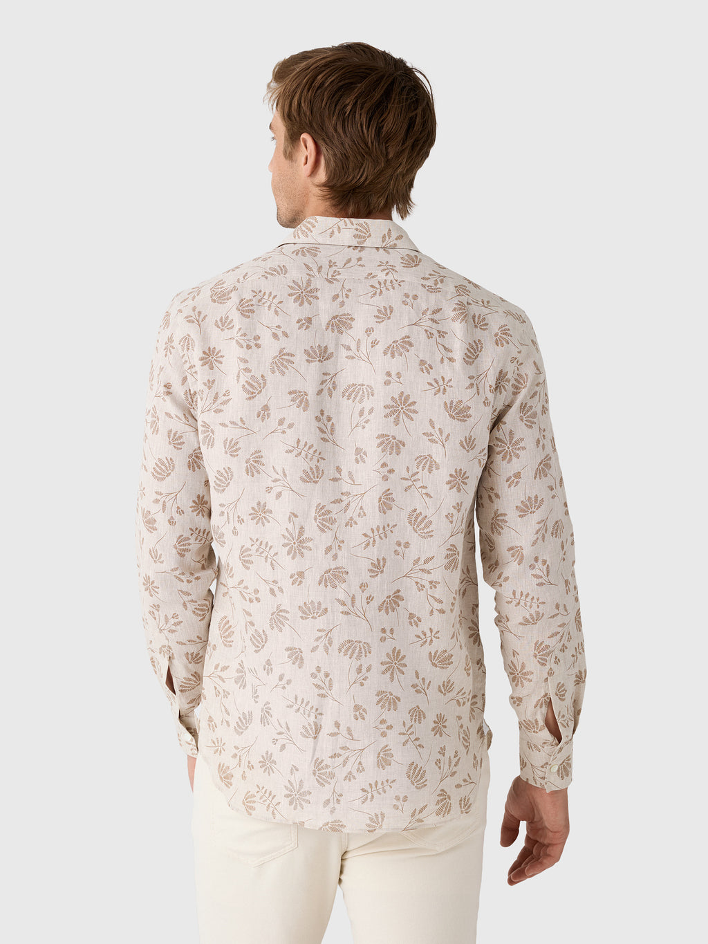Maria Santangelo Men's Pattern Woven Camp Shirt - Saint Bernard