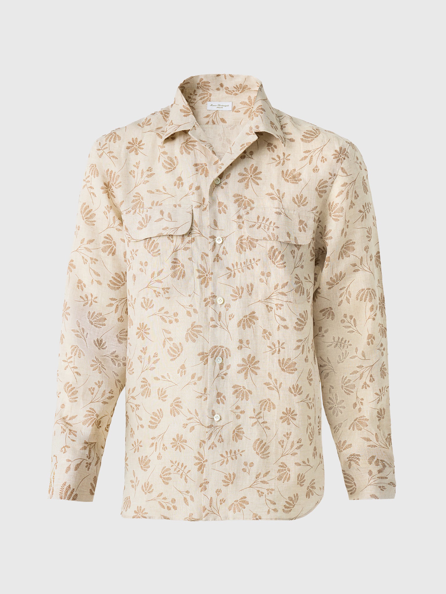 Maria Santangelo Men's Pattern Woven Camp Shirt