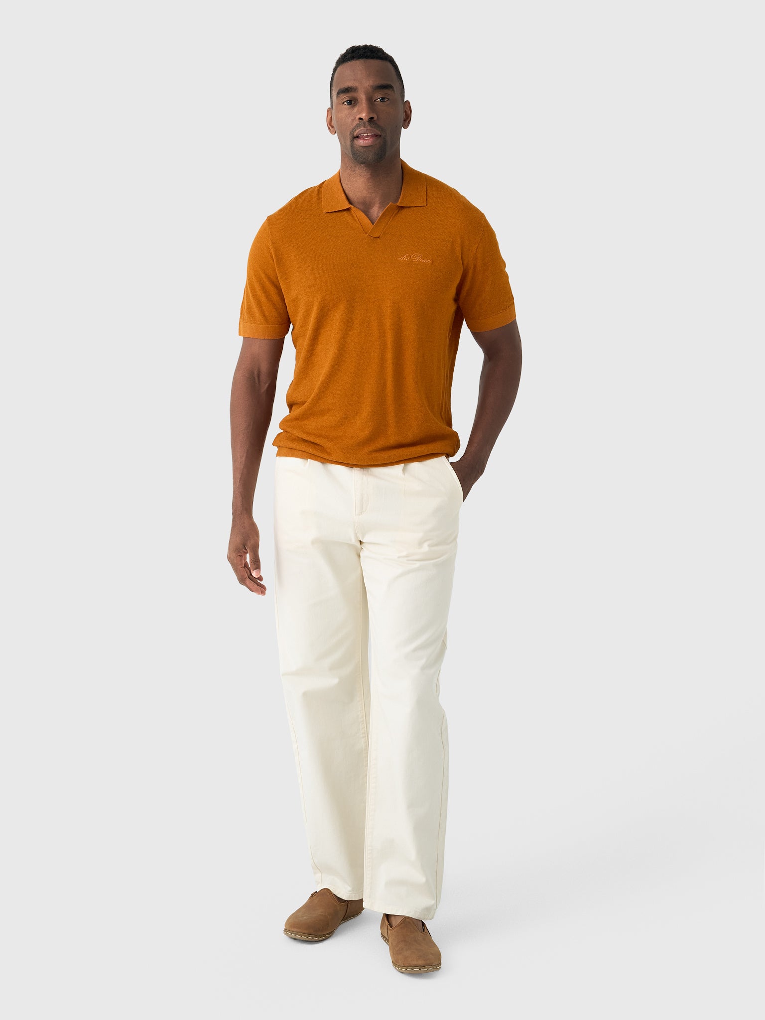 Les Deux Men's Romeo Pleated Chino Pant - Saint Bernard