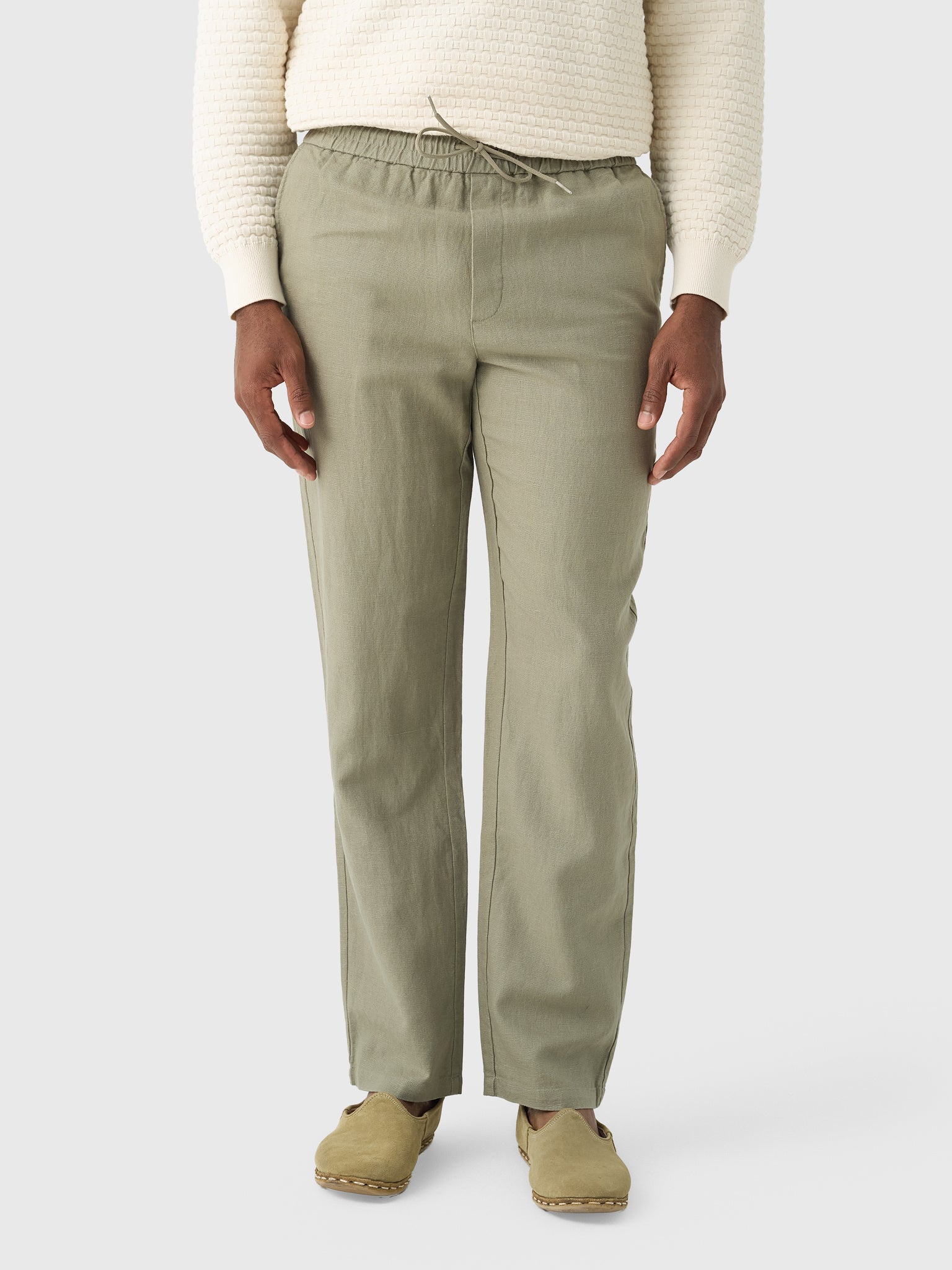 Les Deux Men's Patrick Linen Pant - Saint Bernard