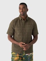 Les Deux Men's Charlie Short Sleeve Shirt - Saint Bernard