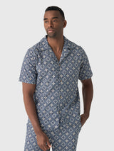 Les Deux Men's Lukas Arabesque Short-Sleeve Shirt - Saint Bernard