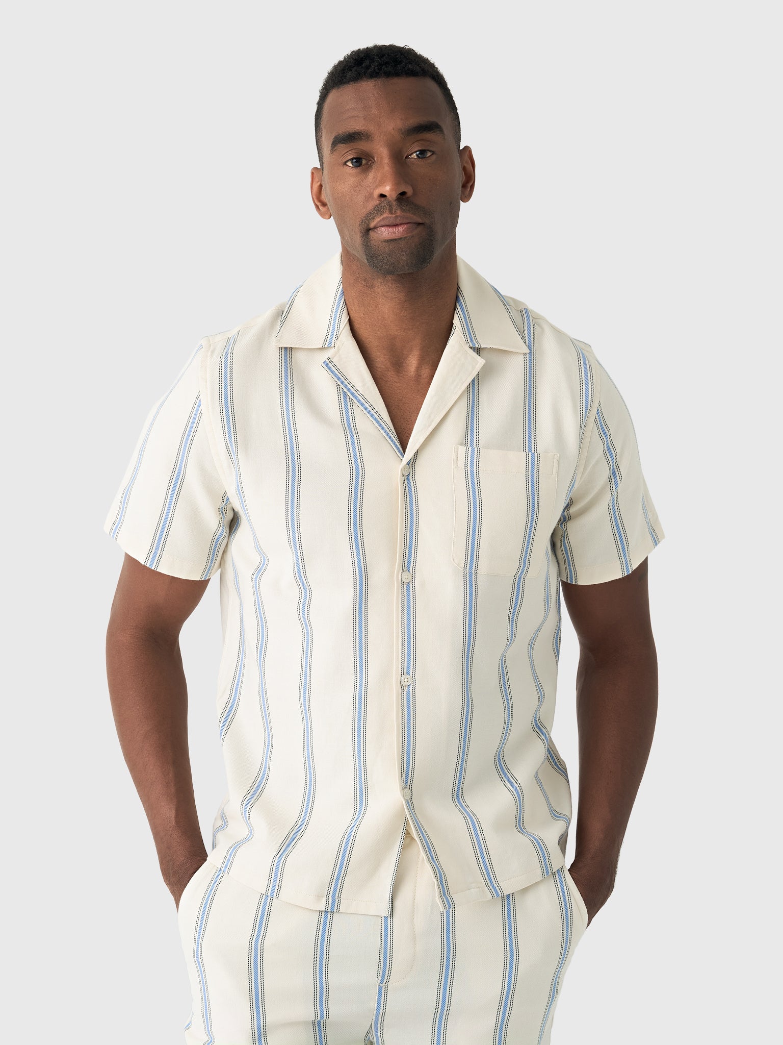 Les Deux Men's Lawson Stripe Shirt - Saint Bernard