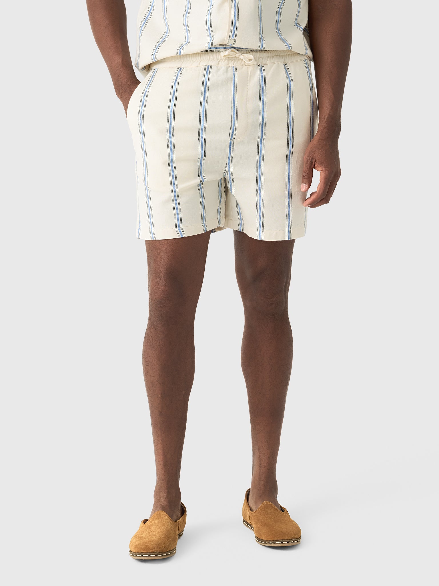 Les Deux Men's Lawson Stripe Short - Saint Bernard