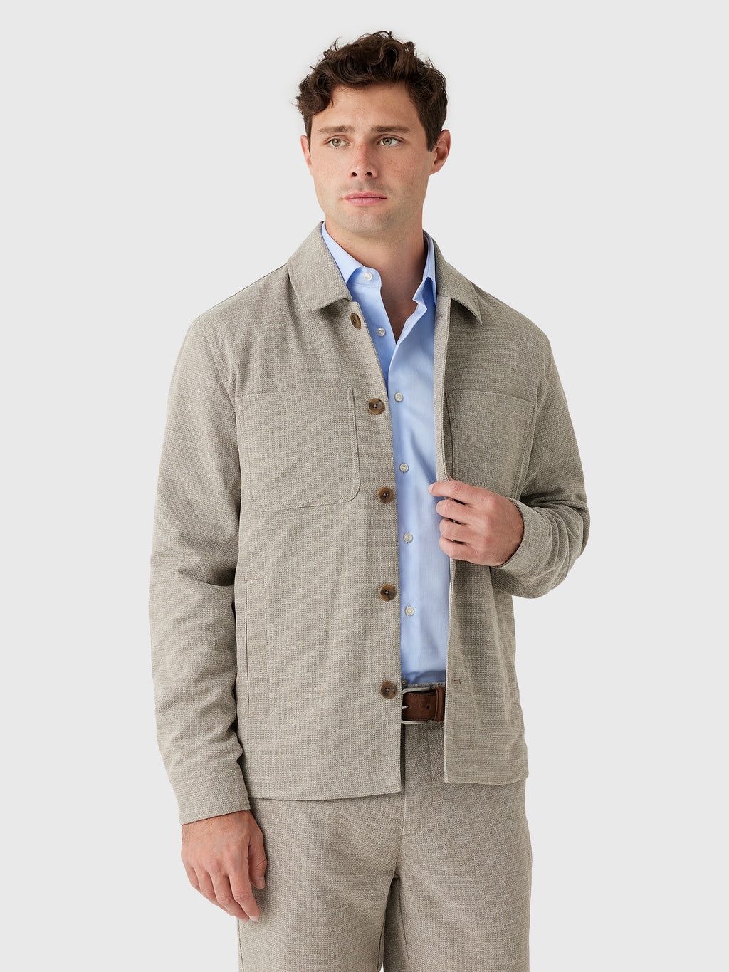 Les Deux Men's Mélange Jacket - Saint Bernard