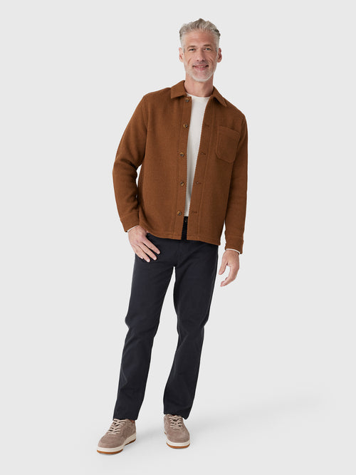 Les Deux Men's Twill Wool Overshirt - Saint Bernard