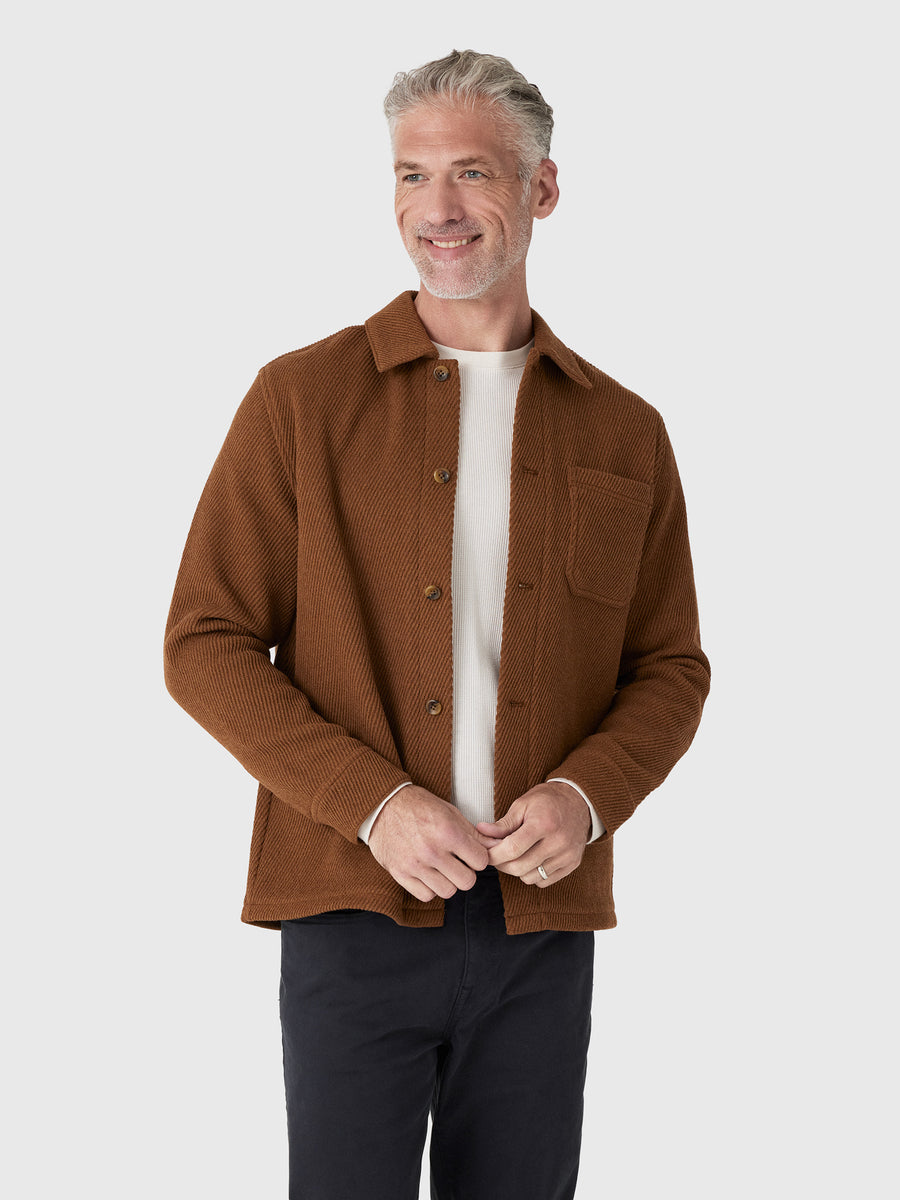 Les Deux Men's Twill Wool Overshirt