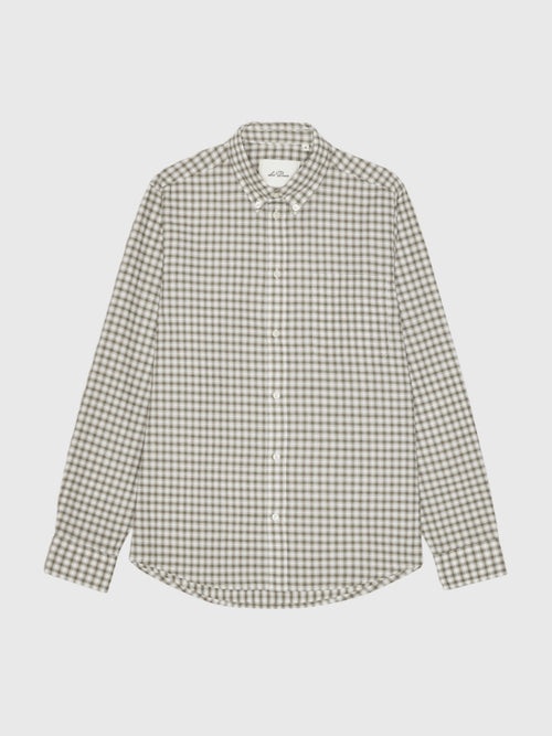 Les Deux Men's Two Tone Mini Check Shirt - Saint Bernard