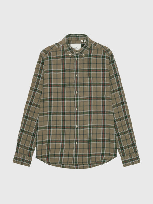 Les Deux Men's Vintage Check Shirt - Saint Bernard