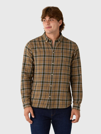 Les Deux Men's Vintage Check Shirt - Saint Bernard