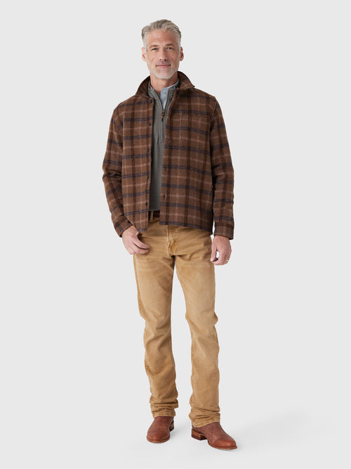 Les Deux Men's Check Wool Overshirt - Saint Bernard