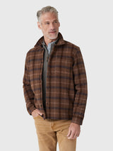 Les Deux Men's Check Wool Overshirt - Saint Bernard