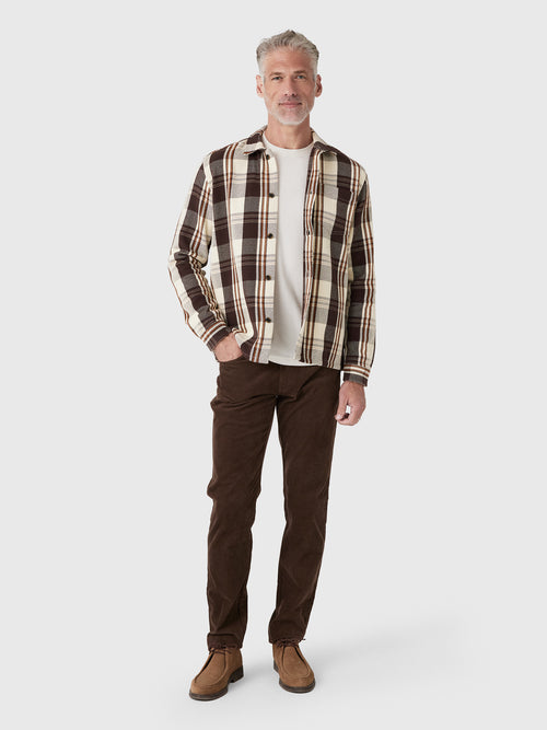 Les Deux Men's Structured Check Overshirt - Saint Bernard