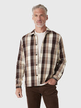 Les Deux Men's Structured Check Overshirt