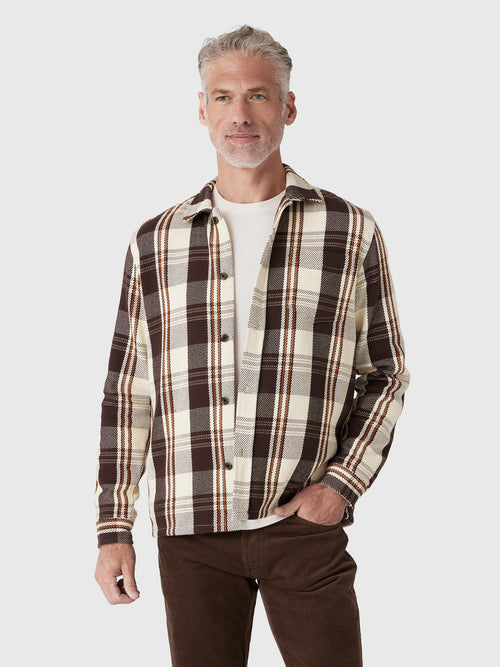 Les Deux Men's Structured Check Overshirt - Saint Bernard
