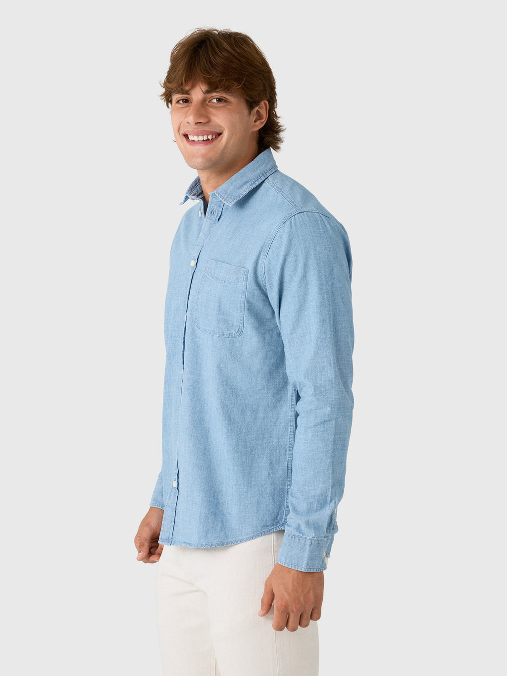 Les Deux Men's Chambray Shirt - Saint Bernard