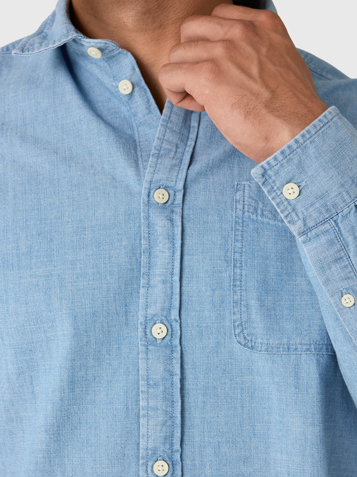 Les Deux Men's Chambray Shirt - Saint Bernard