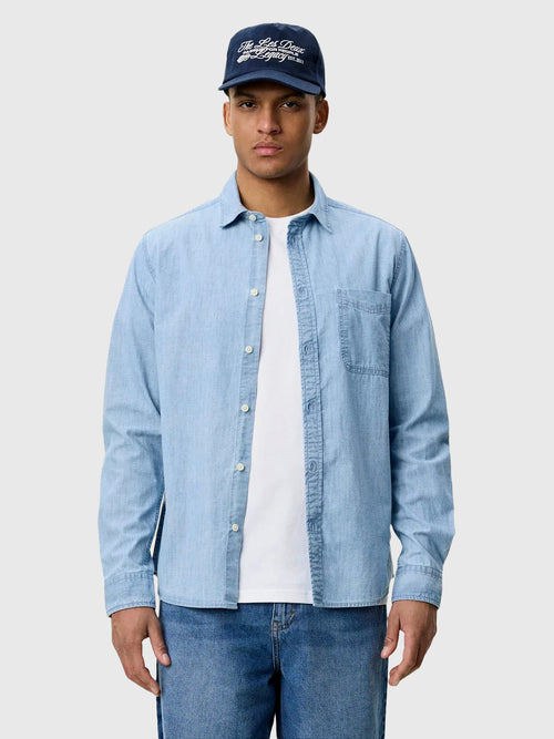 Les Deux Men's Chambray Shirt - Saint Bernard