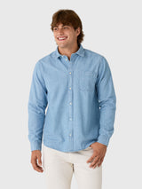 Les Deux Men's Chambray Shirt - Saint Bernard