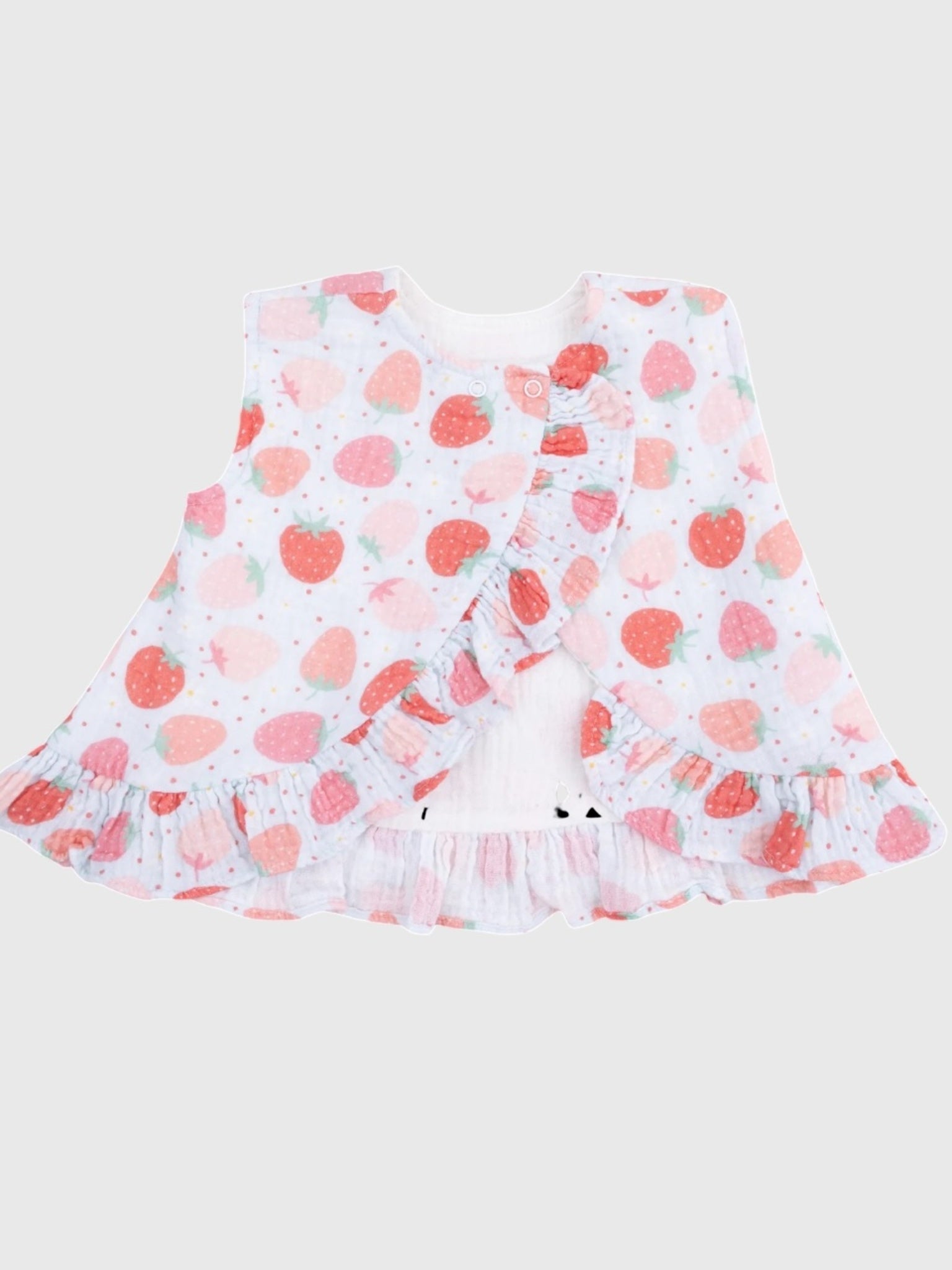 Angel Dear Baby Girls' Ruffle Back Top & Bloomer Set - Saint Bernard