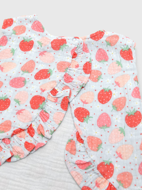 Angel Dear Baby Girls' Ruffle Back Top & Bloomer Set