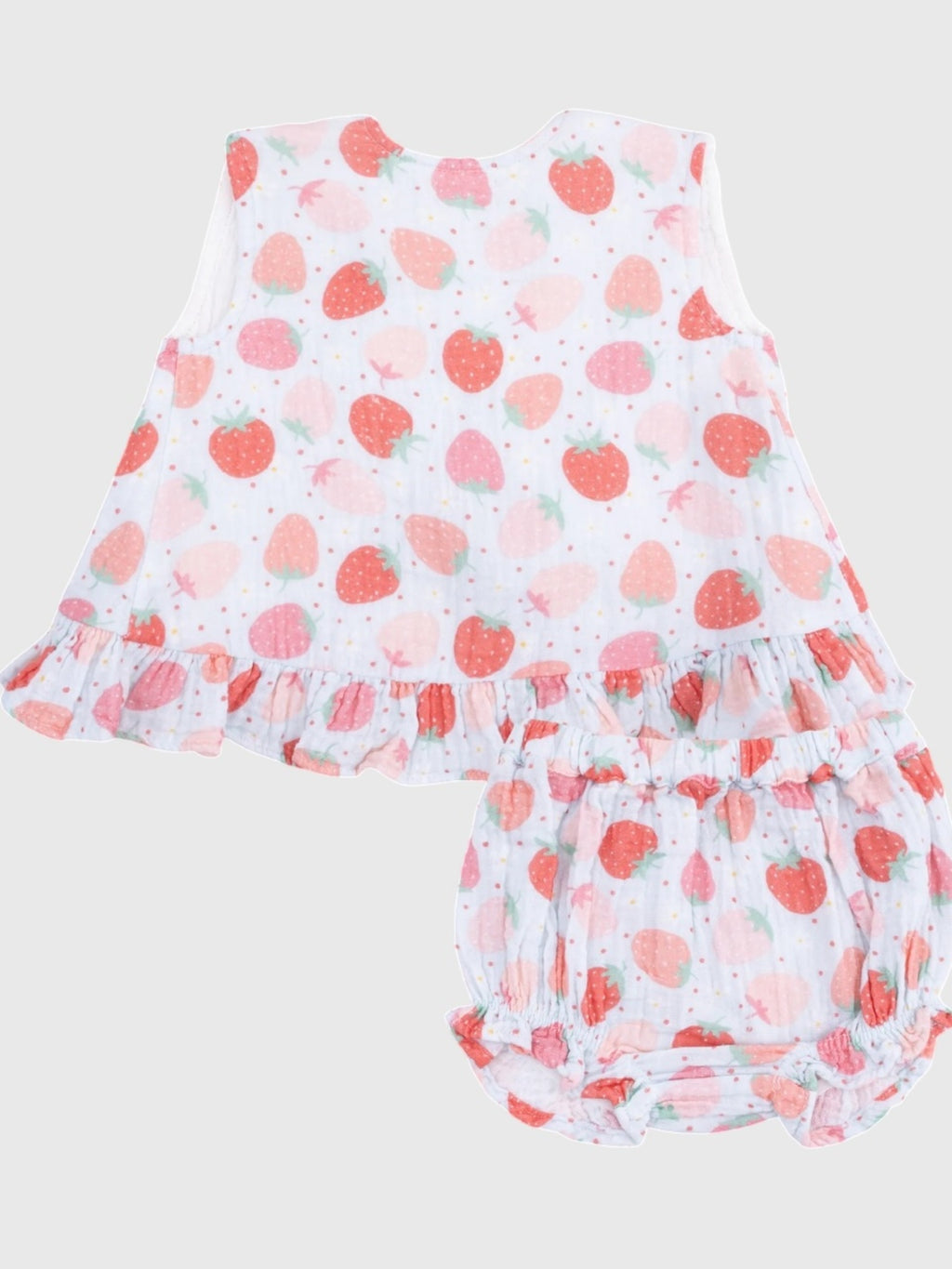 Angel Dear Baby Girls' Ruffle Back Top & Bloomer Set - Saint Bernard