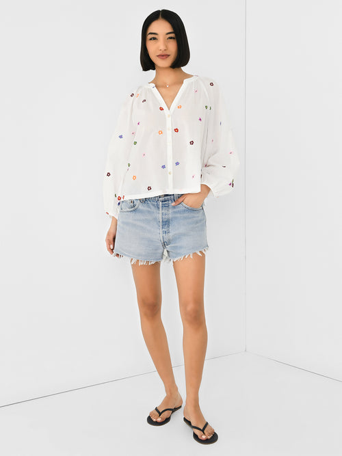 Re/Done Women's Mid Rise Short