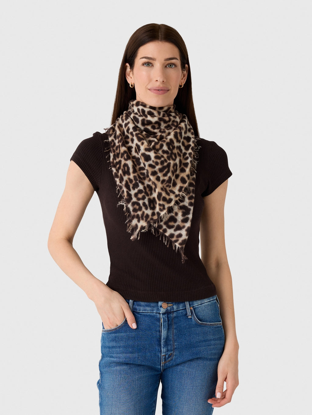 Communitie Felted Cashmere Triangle Scarf - Saint Bernard