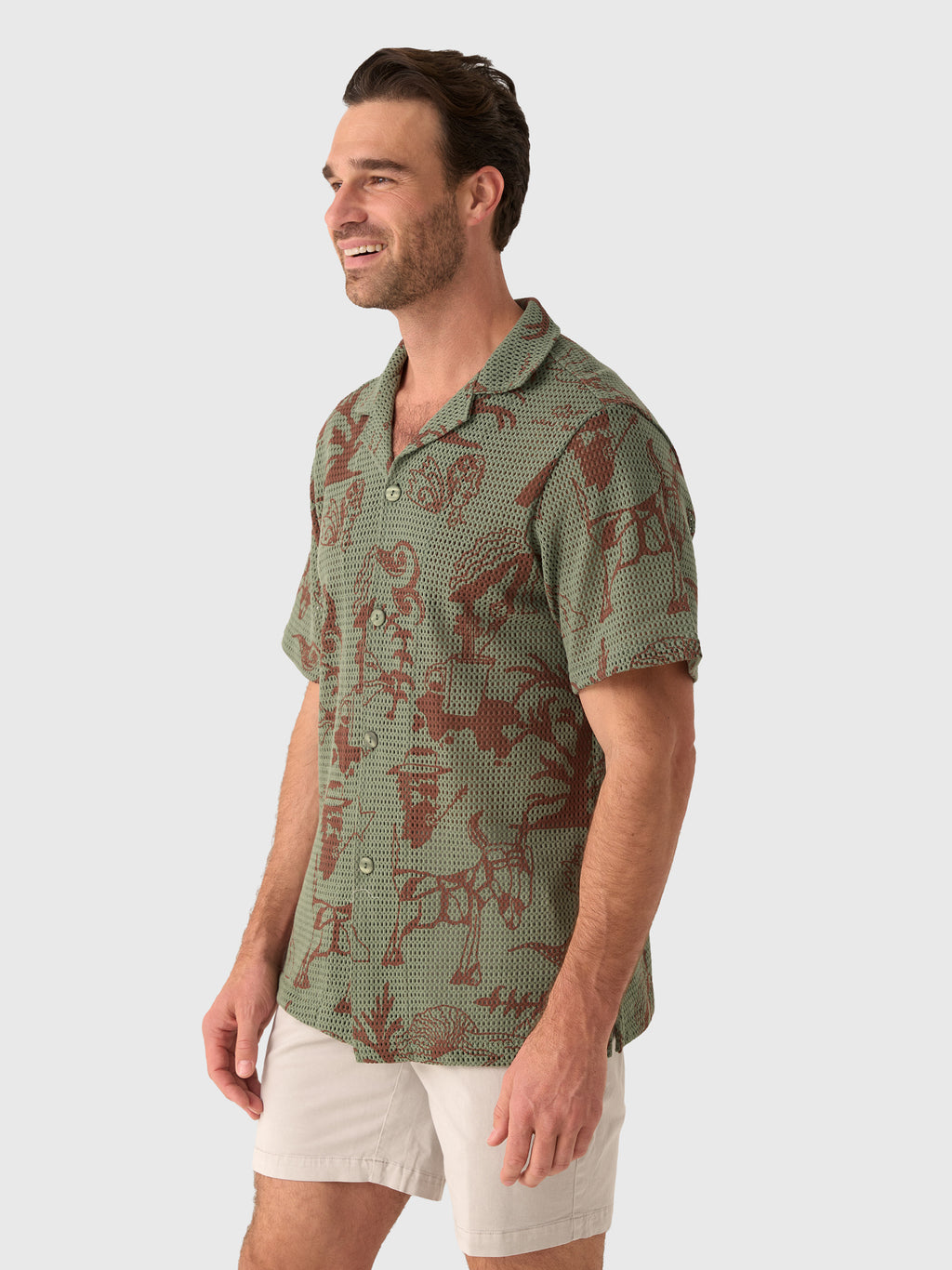 OAS Men's Poplan Cuba Shirt - Saint Bernard