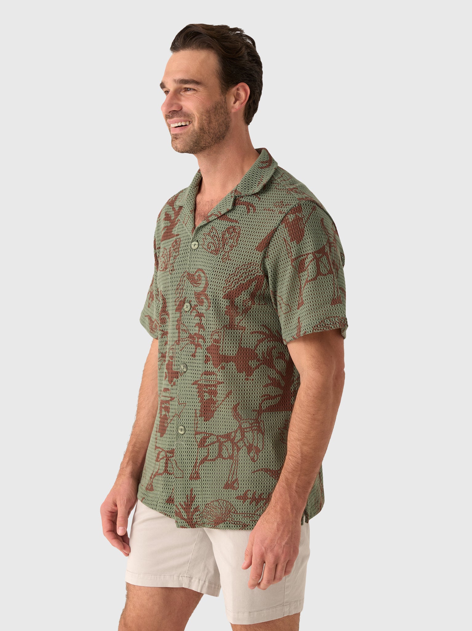 OAS Men's Poplan Cuba Shirt - Saint Bernard