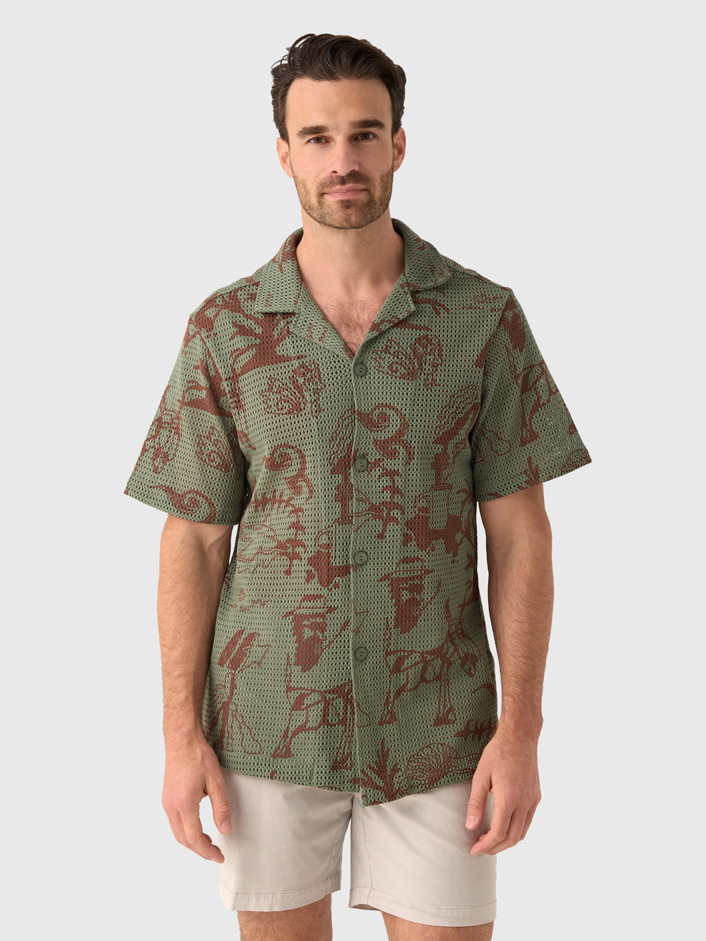 OAS Men's Poplan Cuba Shirt - Saint Bernard