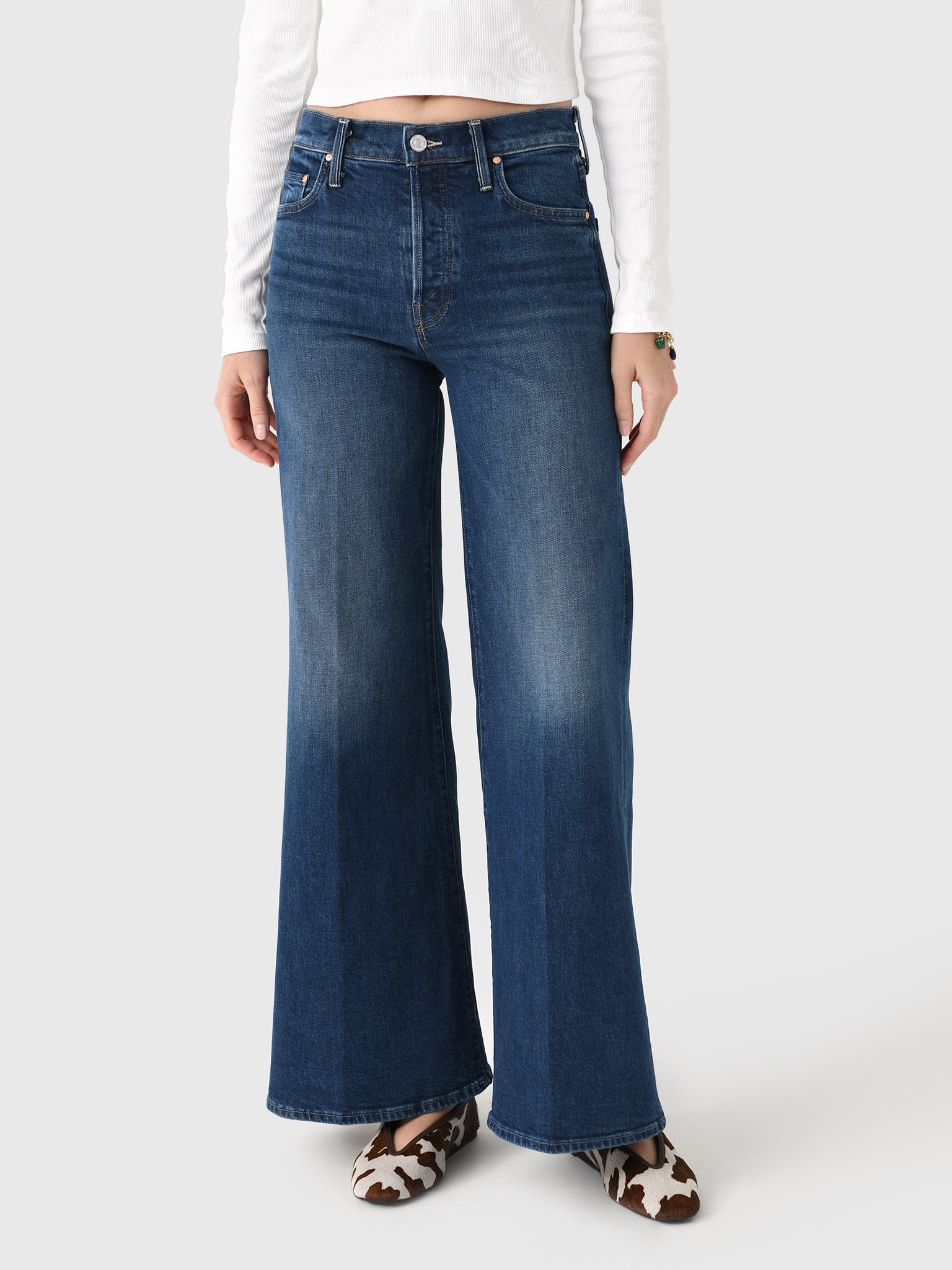 Mother Women's The Tomcat Roller Skimp Jean - Saint Bernard