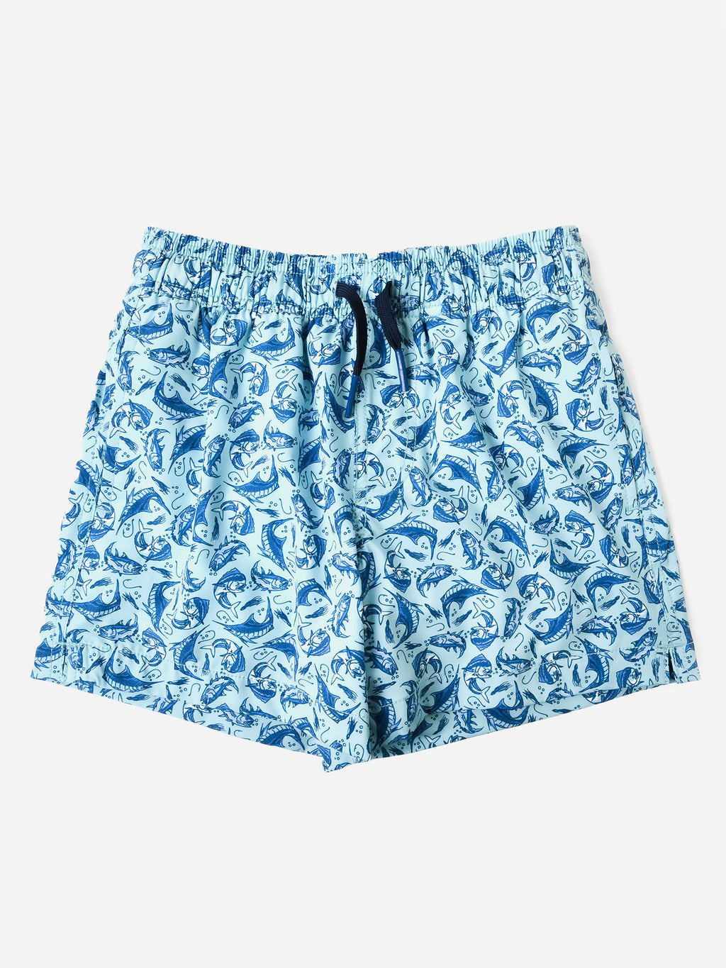 Southern Tide Boys' Catch You Later Printed Swim Trunk - Saint Bernard