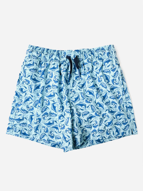 Southern Tide Boys' Catch You Later Printed Swim Trunk