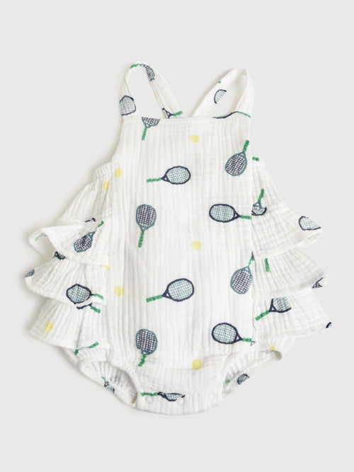 Angel Dear Baby Girls' Tennis Ruffle Sunsuit