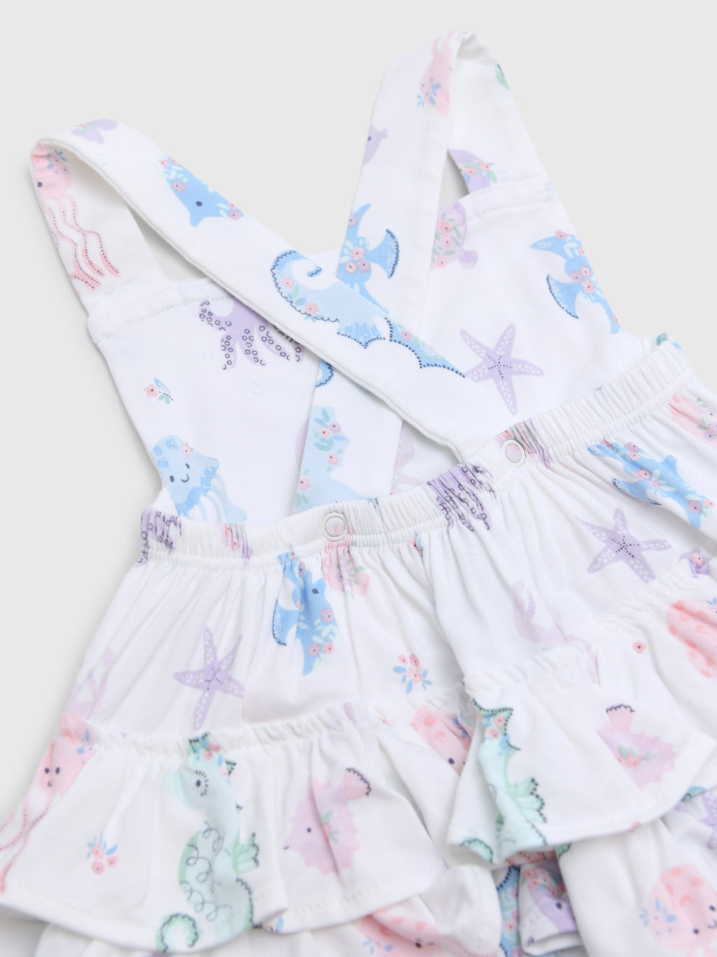 Angel Dear Baby Girls' Ruffle Sunsuit - Saint Bernard