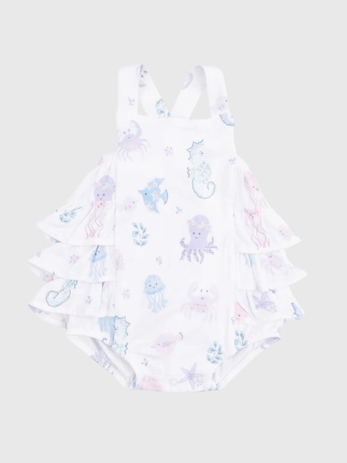 Angel Dear Baby Girls' Ruffle Sunsuit