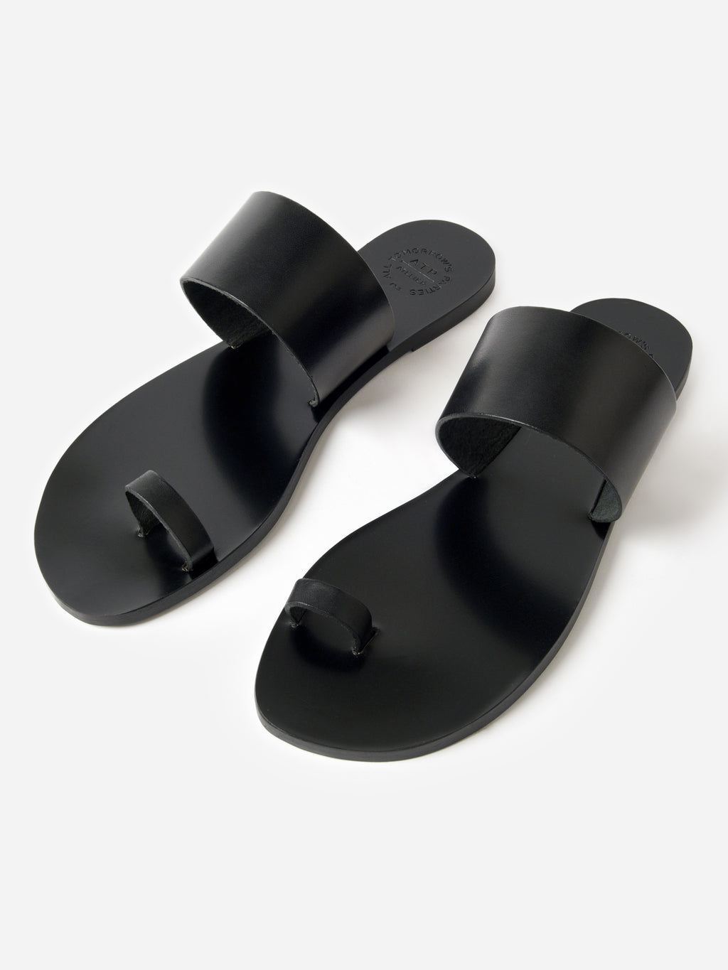 ATP Atelier Women's Astrid Flat Leather Sandal - Saint Bernard