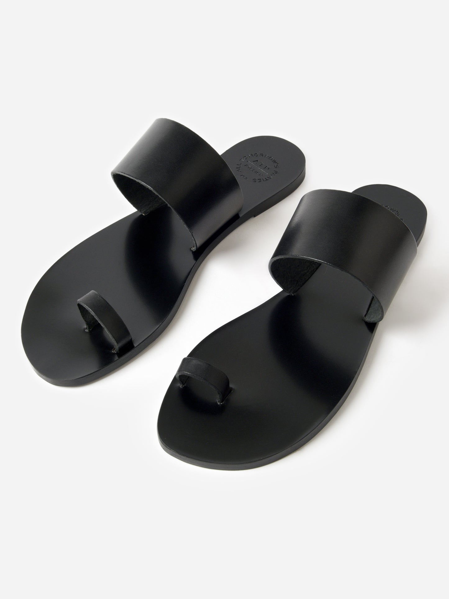 ATP Atelier Women's Astrid Flat Leather Sandal - Saint Bernard