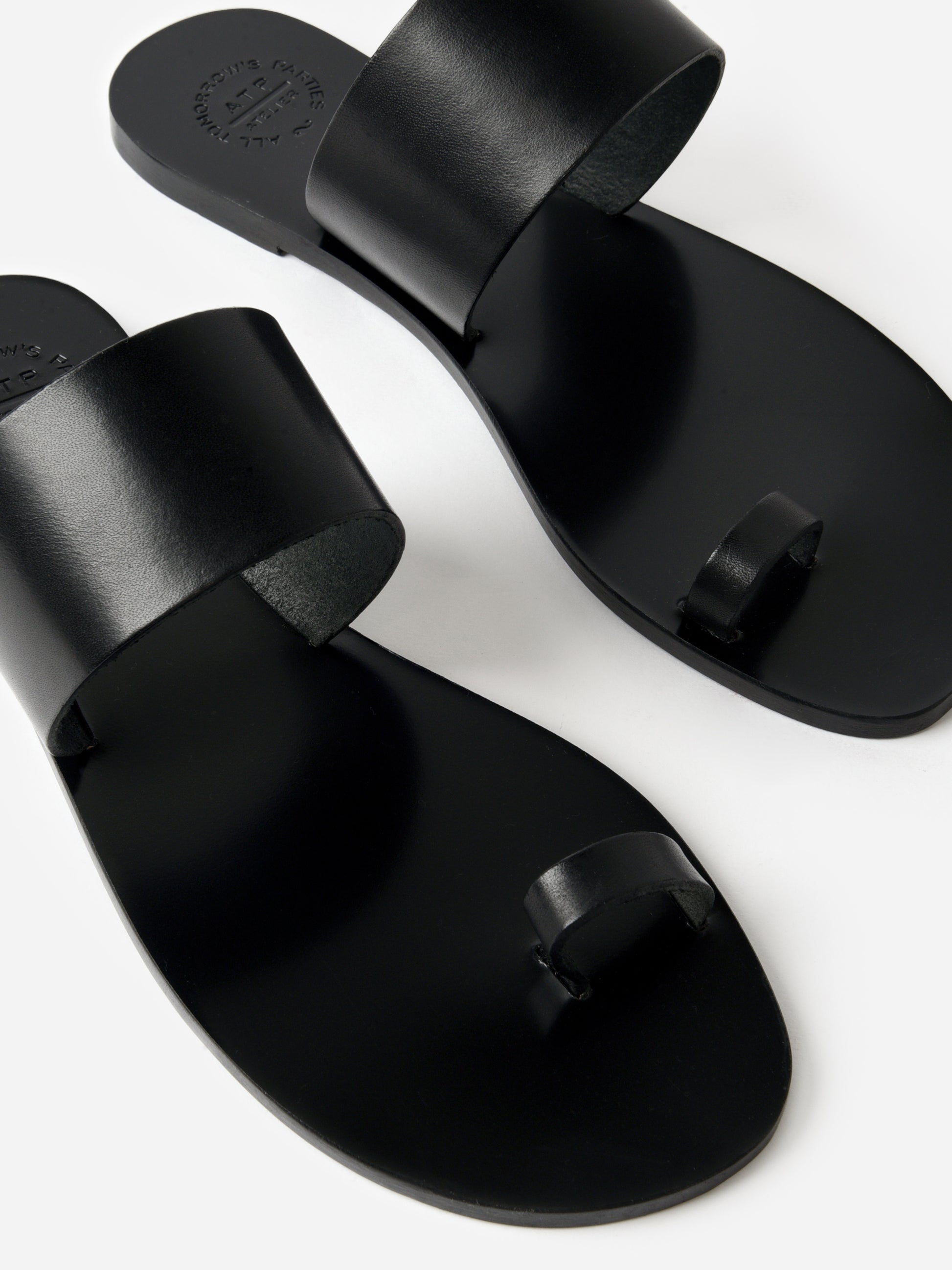 ATP Atelier Women's Astrid Flat Leather Sandal - Saint Bernard