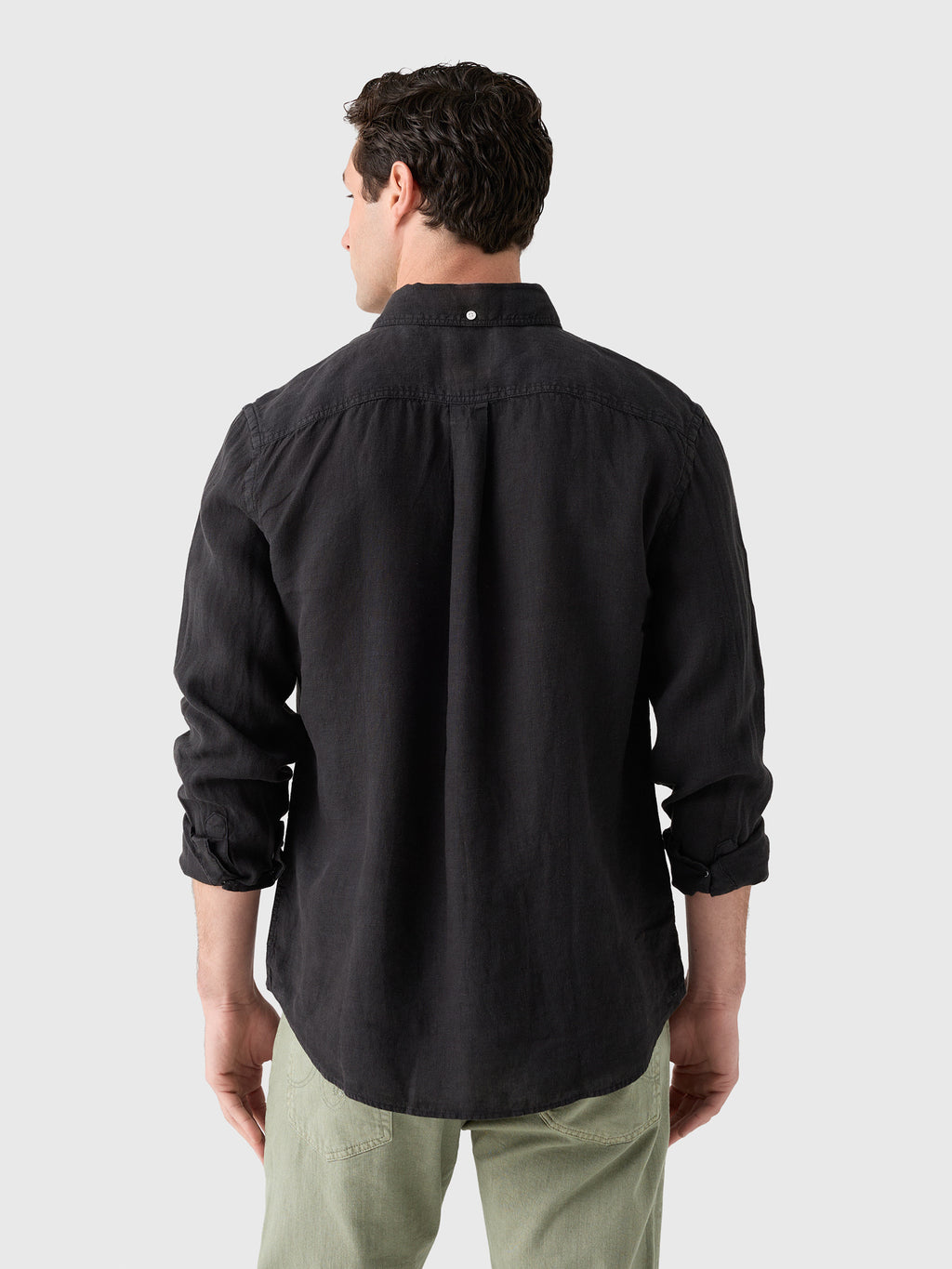 Billy Reid Men's Tuscumbia Linen Shirt - Saint Bernard