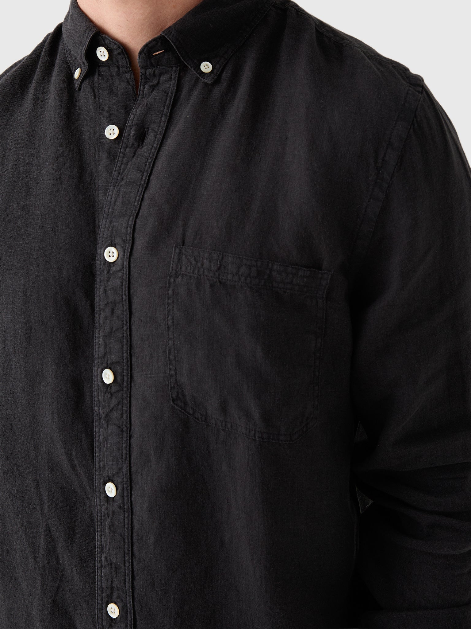 Billy Reid Men's Tuscumbia Linen Shirt - Saint Bernard