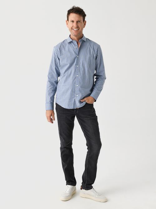 Billy Reid Men's Windowpane Plaid Hutcheson Sport Shirt